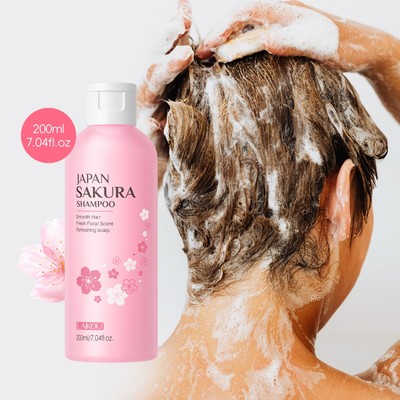 Laikou Sakura Dầu Gội Sửa Chữa Chia Đầu Kiểm Soát Dầu Nuôi Dưỡng Tóc Da Đầu 100ml / 200ml