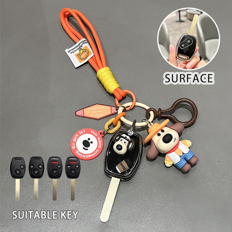 TPU Chìa Khóa Chìa Khóa Vỏ Chìa Khóa Cho Xe Honda Civic FD Honda City Honda Accord Honda Stream Cove