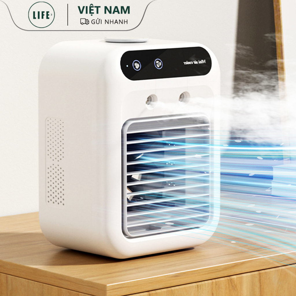 Quạt điều hòa mini 3Life 500ml 2 chế độ làm mát phun ướt tốc độ gió