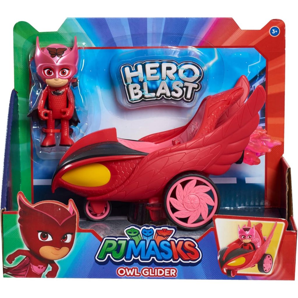 Pj Masks Hero Blast Vehicles - Bộ hình hành động và xe Owlette