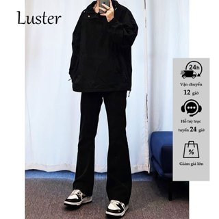 Luster Quần âu nam hàn quốc,quần ống loe nam,quần bò đen trơn,quần bò nam boy phố ,quần dài nam,quần jean ống đứng lưng cao
