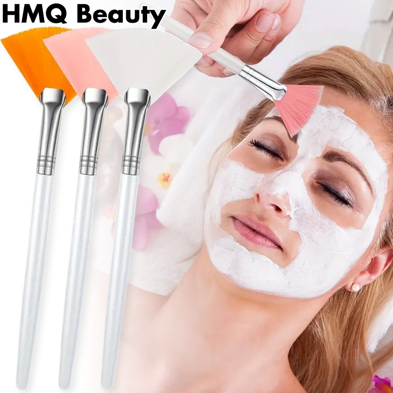 2 / 6 / 14 Chiếc Quạt Facial Brushes Fan Mask Brushes Soft Facial Applicator Brushes Acid Applicator
