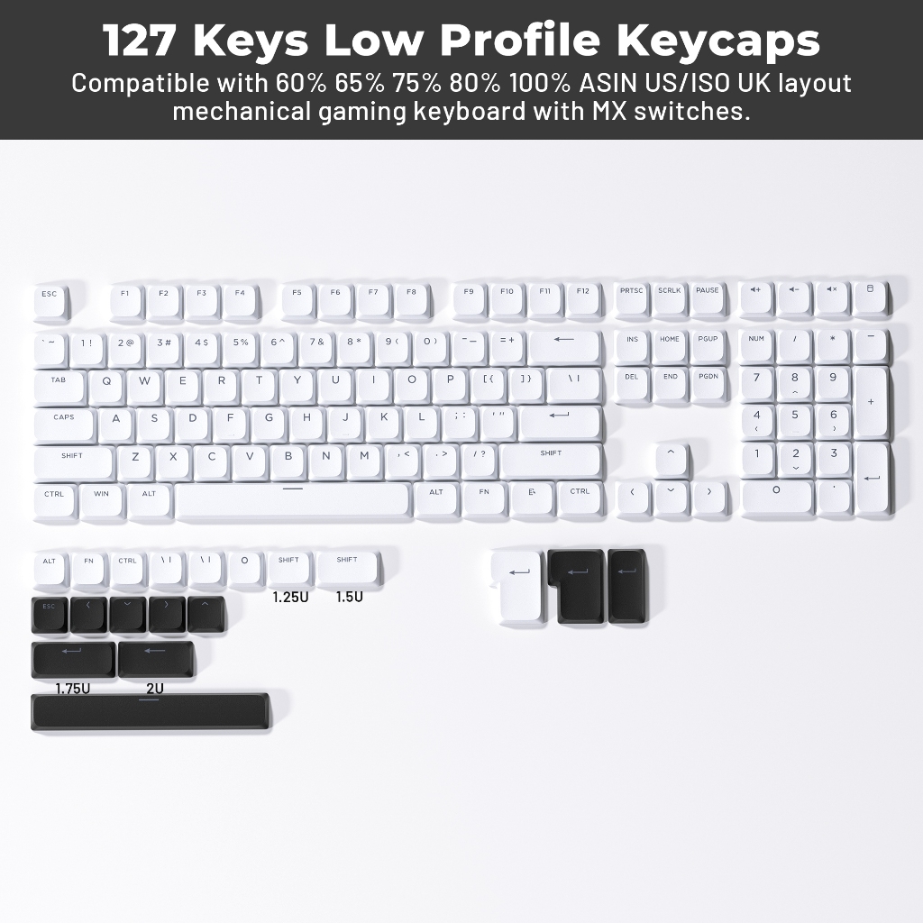 Xvx Skyline R2 - Phím Keycap Double-shot PBT Shine-through Low Profile | BigBuy360 - bigbuy360.vn