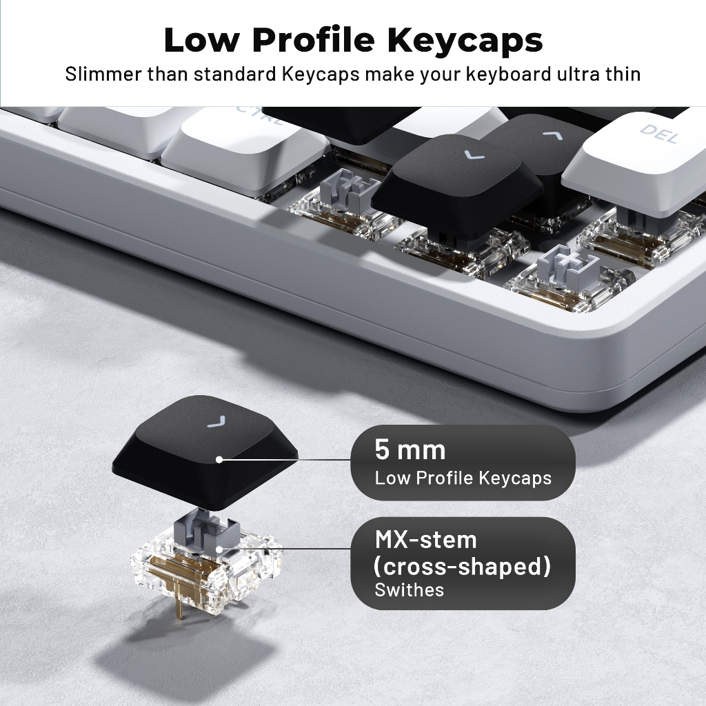 Xvx Skyline R2 - Phím Keycap Double-shot PBT Shine-through Low Profile | BigBuy360 - bigbuy360.vn