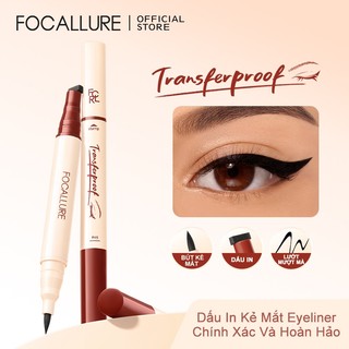  Focallure #TransferproofHero Tem kẻ mắt có cánh dòng chính xác 2 trong 1 Sắc tố cao chống nhòe Dễ sử dụng 30g 