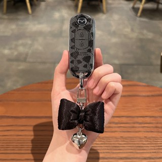  Mazda bọc TPU chìa khoá Vỏ Chìa Khóa Khởi Động 2 Nút 3 Nút Chống Trầy Xước Cho Mazda 2 3 6 CX-3 CX-5 CX-7 CX-9 CX 5 phụ kiện ô tô móc khoá 