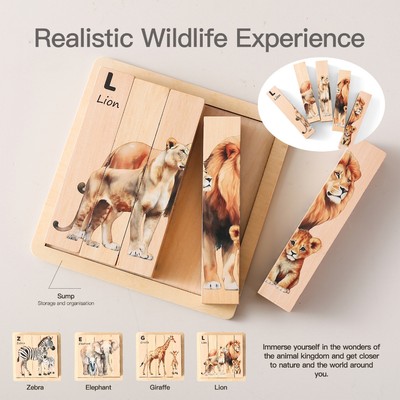 Đồ Chơi Montessori Trẻ Em Hình Dạng Xếp Hình Nhận Thức Phù Hợp Với Xếp Hình 3D Lắp Ráp Đồ Chơi Xoay