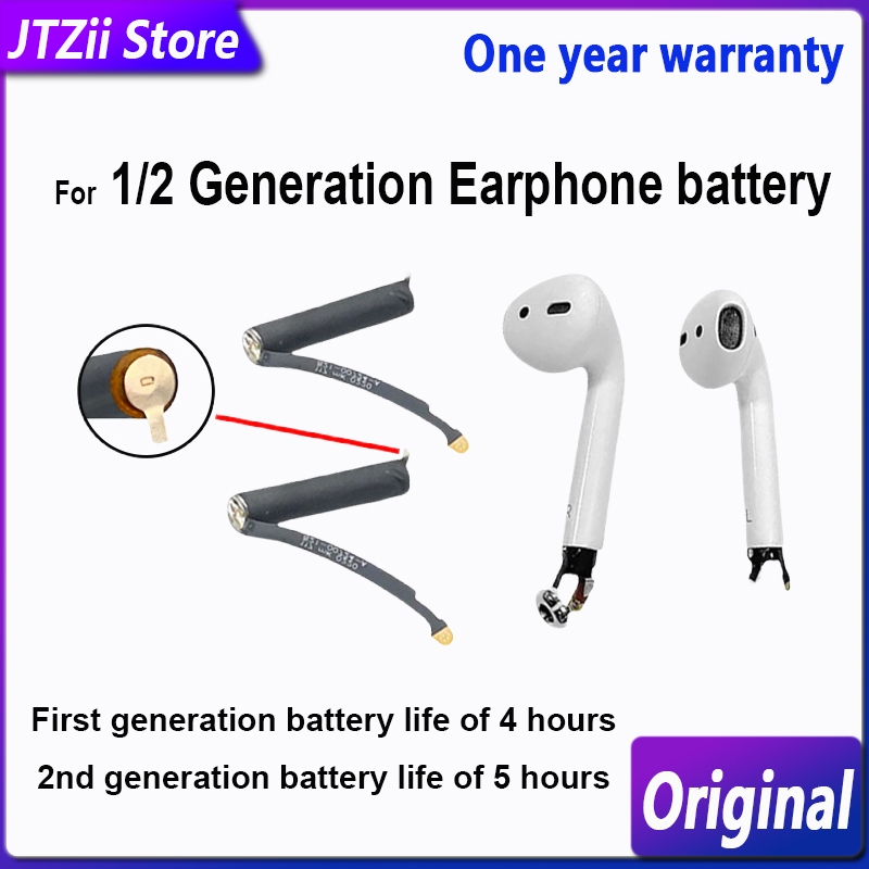 Tai nghe Bluetooth không dây nghiêm ngặt AirPods Pin thế hệ 1 / 2 45230 25mah Lithium Ion A1604 A152