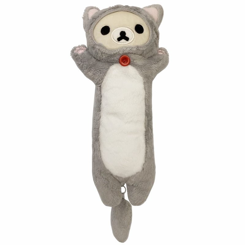 Rilakkuma Mèo Sang Trọng Hộp Đựng Bút Chì Bé Gái Túi Đựng Bút Hoạt Hình Kawaii Hộp Đựng Bút Chì Dễ T