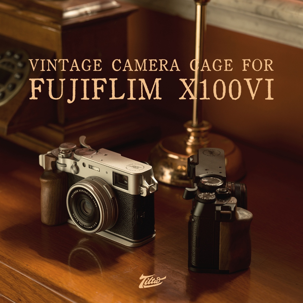 Tilta Vintage Camera Lồng Cho FUJIFILM X100VI TA-T70-LCC-GN Phụ Kiện Mở Rộng Khung Bảo Vệ Phát Hành 