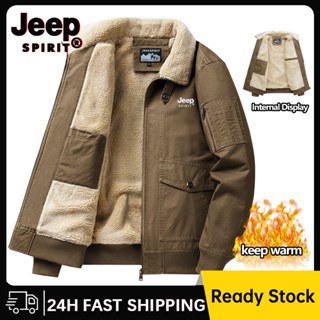 Áo khoác nam sang trọng mùa đông JEEP SPIRIT Áo khoác ấm áp 100% Cotton