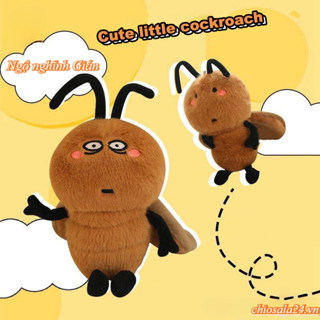 Gấu bông con gián vô tri đáng yêu 18cm lông mịn Ngộ nghĩnh Gián Sang Trọng Móc Khóa Hoạt Hình Gián Nhồi Bông Búp Bê Mặt Dây Chuyền Xe Chìa Khóa Ba Lô Túi Trang Trí Trẻ Em Quà Tặng Mới