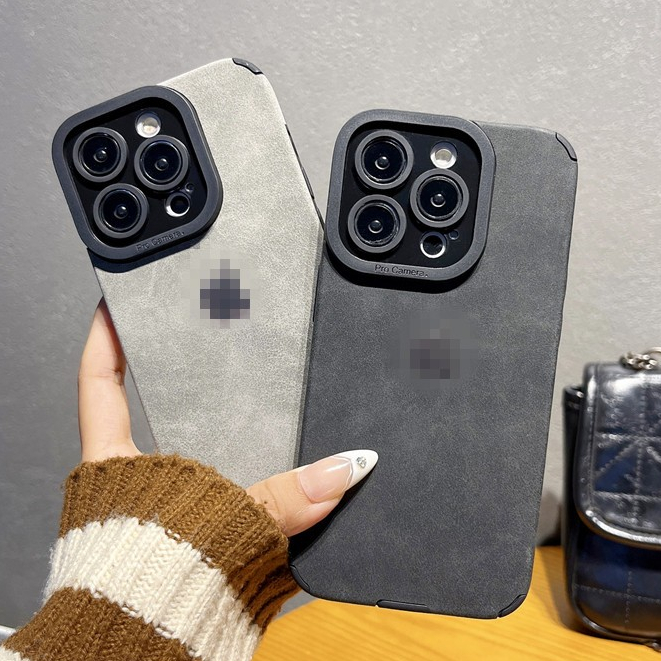 Ốp Điện Thoại Da Sang Trọng Cho iPhone 16 15 14 13 12 11 ProMax iPhone 11 13 15 Phiên Bản Thường Chố