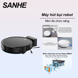 Robot Smart Gadgets quét nhà hút bụi lau nhà thông minh, Máy Hút Bụi robot mini đa chức năng