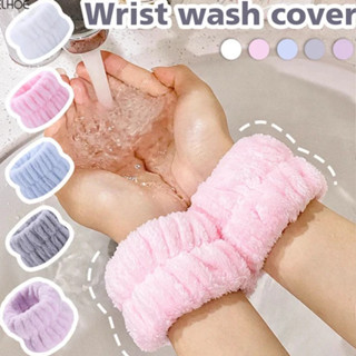 🍑peach🍑 Băng đô tay rửa mặt đa năng chống ướt áo ướt sàn, bông đeo cổ tay tẩy trang thấm hút nước