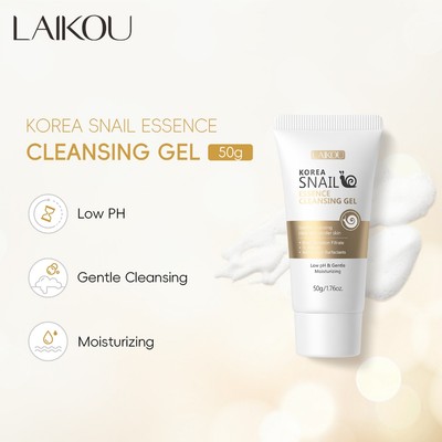 Sữa Rửa Mặt LAIKOU Chiết Xuất Từ Ốc Sên Làm Mềm Da Kiềm Dầu 50g