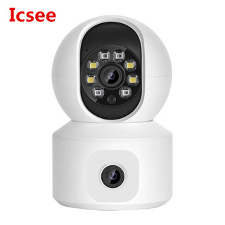 Camera WiFi iCSee 4MP với màn hình kép Âm thanh hai chiều Màn hình trẻ em Camera IP PTZ trong nhà Giám sát Camera quan sát Cam an ninh gia đình