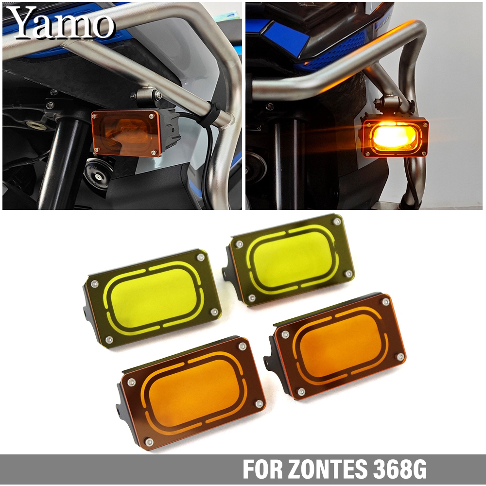 Dành Cho Zontes 368G 368G Bảo Vệ Đèn Pha Sửa Đổi Xe Máy Vỏ Bảo Vệ Đèn Pha