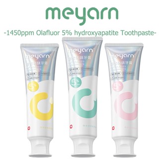  MEYARN 1450ppm Florua Kem đánh răng chống sâu răng 5% Hydroxyapatite Sửa chữa men răng 110g 