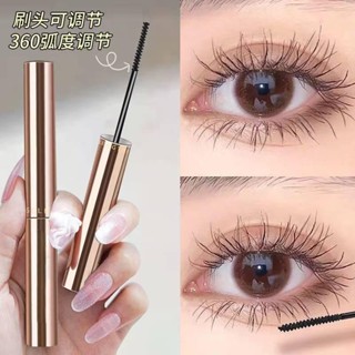 Mascara màu đen/nâu siêu mịn chống thấm nước không nhòe chuốt dày và cong mi tự nhiên