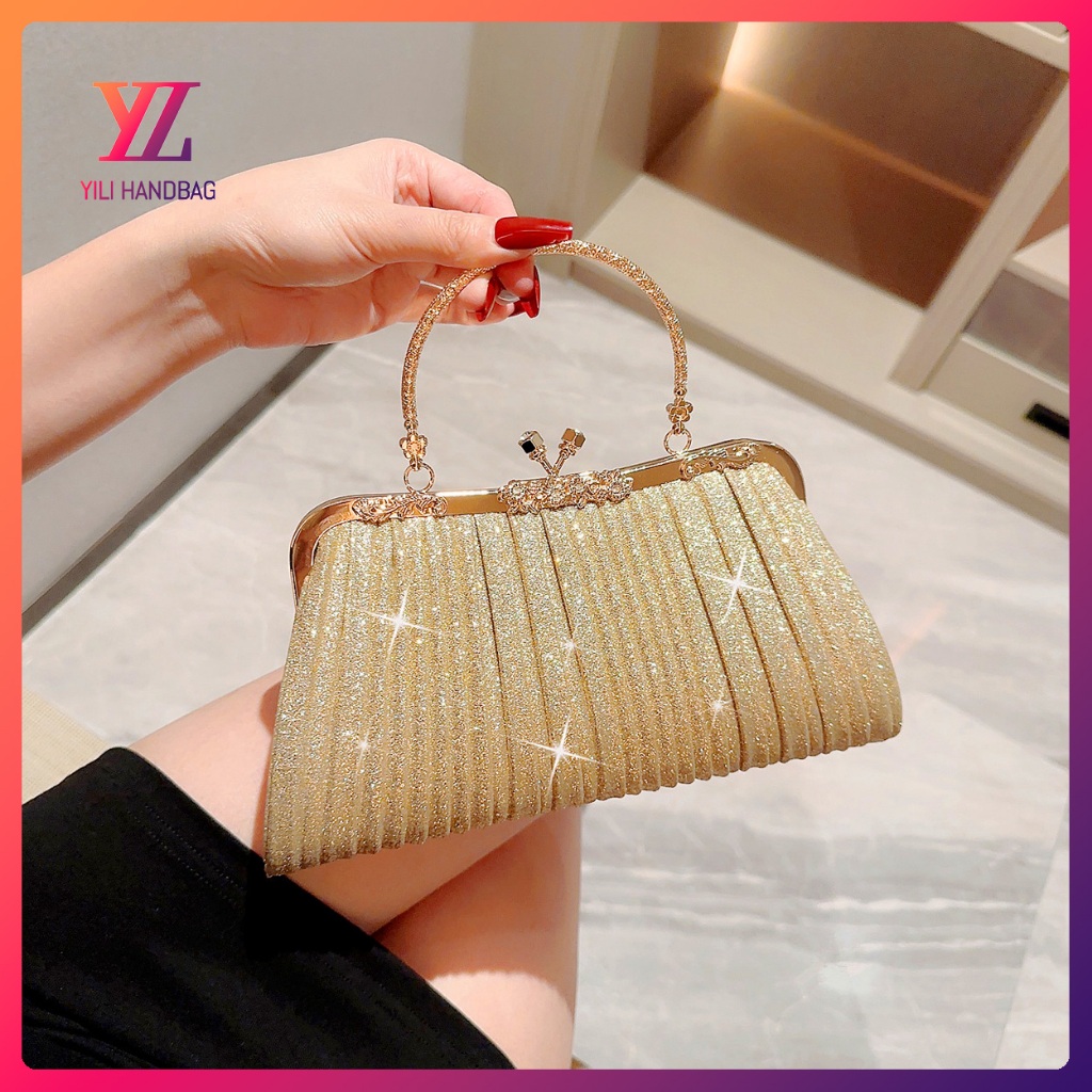 Túi Ăn Tối YILI Lấp Lánh, Túi Dạ Hội Người Phụ Nữ Cưới, Túi Bling Bling Bling Cho Bữa Tiệc
