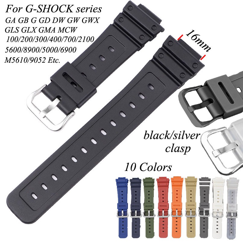 Dây Đeo Đồng Hồ Bằng Silicone TPU Cho Casio G-Shock DW-6900 5600E GW-M5610 GA-2100 110 GD110 GLS8900