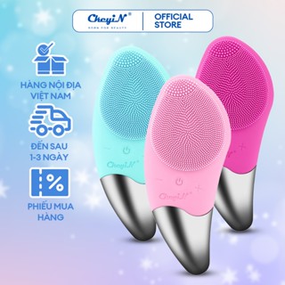 CkeyiN Máy rửa mặt massage mắt đẩy tinh chất bằng silicon chống thấm nước MR336