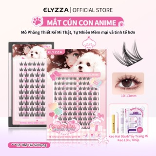 Mi Giả Anime Mi Cụm Puppy (10-13mm), ELYZZA C+ Cong Lông Mi Giả Tự Nhiên, Mi Cụm Dễ Sử Dụng, Nối Mi Ăn Ảnh, Mi Sợi Có Thể Sử Dụng Được Nhiều Lần