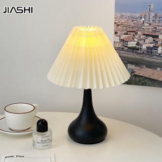 JIASHI Đèn bàn Bắc Âu ins đèn ngủ sáng tạo xếp ly phong cách retro