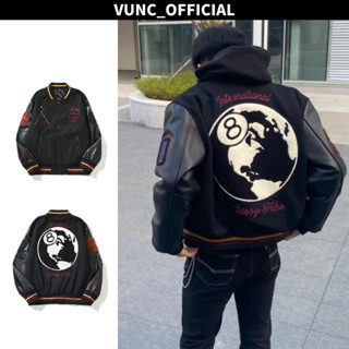 Áo khoác nam VUNC xu hướng đường phố Mỹ thời trang cá tính in đồng phục bóng chày dáng rộng phù hợp