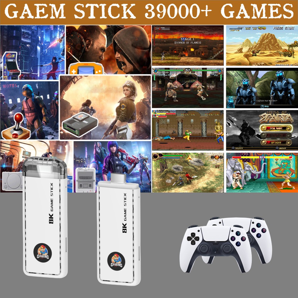 30000 + Trò chơi Dongle, Máy chơi game cổ điển cầm tay, Cắm và chạy Video Game Stick, Retro Play Ret