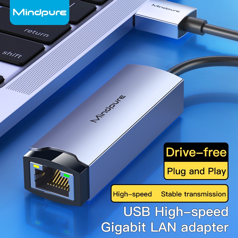 Bộ chuyển đổi USB sang Ethernet Mindpure USB 3.0 sang RJ45 Lan Adapter 1000 / 100 Mbps, cho PC Windo
