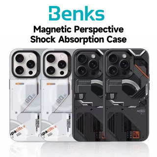 [Sẵn sàng] Benks Vỏ điện thoại bảo vệ chống rơi khung mềm TPU từ tính cho IPhone 16 Plus 15 14 Pro Max Vỏ phối cảnh hấp thụ chống sốc cho IPhone 16 Pro