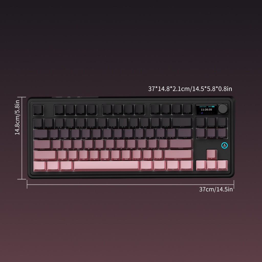 Ajazz AK870 PLUS Bàn phím cơ ba chế độ Màn hình màu TFT 8000mAh Pin RGB Bàn phím chơi game Phụ kiện PC tùy chỉnh | BigBuy360 - bigbuy360.vn