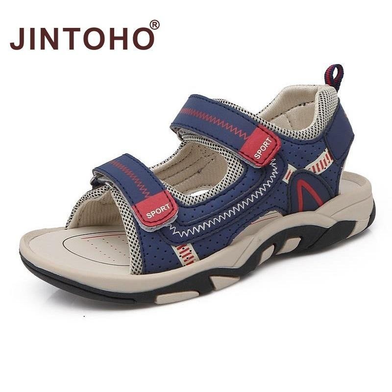 JINTOHO dép da thể thao ngoài trời chống trượt thời trang thoải mái cho bé trai