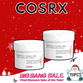 Hộp 70 bông đắp toner COSRX BHA One Step Original Clear 135ml tẩy tế bào chết cải thiện mụn đầu đen, làm sáng da, đánh bay mụn