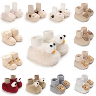 Thời Trang Bé Gái Bé Trai Dễ Thương Mềm Mại Hoạt Hình Cotton Tập Đi Giày Tập Đi Đầu Tiên Cho Bé Sơ Sinh