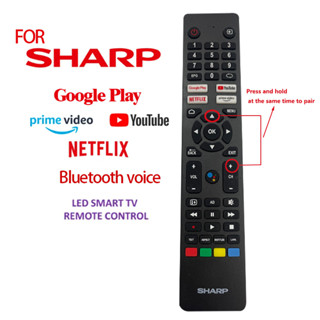 [Rẻ nhất] Remote điều khiển FOR SHARP Smart TIVI   NETFLIX / YouTube / Google Play / giọng nói Bluetooth RC-20 chính hãng100%