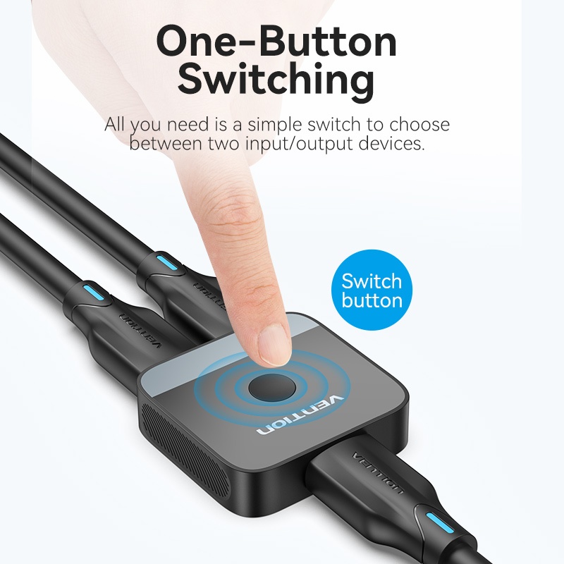 Vention Bộ Chia HDMI 2.0 1 Vào 2 Ra 4K@60Hz | Hỗ Trợ HDR & Âm Thanh 3D | Tương Thích Đa Thiết Bị PS5 TV PC Laptop Projector | Thiết Kế Vỏ Hợp Kim Chống Nhiễu Cắm Là Dùng | BigBuy360 - bigbuy360.vn