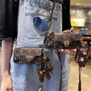 ốp iphone có dây đeo/iphone 16 pro case / Ốp điện thoại chống sốc có ví/dây đeo phong cách Âu Mỹ thích hợp cho iPhone 11 12 13 14 15 16 Pro MAX 7 8 Plus XR X XS MAX