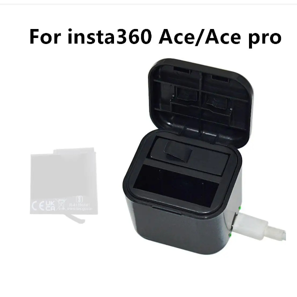 Pin Sạc Nhanh Cho Insta360 Ace Pro 2 / Ace Pro / Ace Sạc Kép Pin Cho Insta360 Phụ Kiện Máy Ảnh Thể T