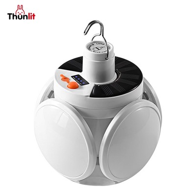 Đèn bóng đá năng lượng mặt trời Thunlit LED gấp bóng đá UFO đèn siêu sáng Đèn sạc khẩn cấp chạy bằng năng lượng mặt trời