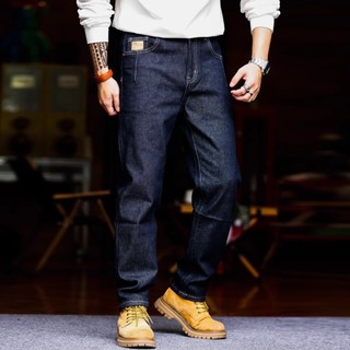 Quần jean nam màu xanh đậm phong cách cổ điển kiểu Mỹ Quần dài Ami Kaki Denim