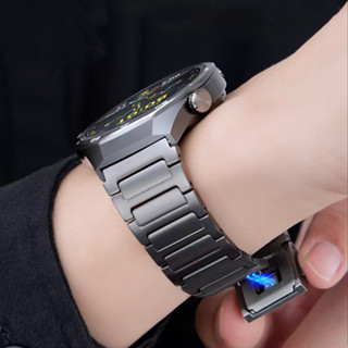 Dây đeo cổ tay hợp kim titan Thích hợp cho Huawei Watch GT5pro / gt4 / gt3pro Dây đeo kinh doanh từ tính watch3 / 4 / 4pro Pure Titanium Cảm giác cao cấp 22mm Phong cách nam mới