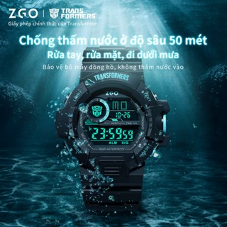 Đồng hồ trẻ em ZGO x Transformers đồng hồ học sinh dạ quang chống thấm nước đồng hồ nam chính hãng 7531