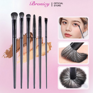 Bronicy 6 Chiếc Cọ Trang Điểm Bộ Mềm Mại Chuyên Nghiệp Phấn Mắt Bút Kẻ Mắt Che Khuyết Điểm Bàn Chải Dụng Cụ Trang Điểm 