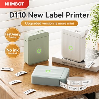 Niimbot D110 Phiên bản nâng cấp Máy tạo nhãn Mini có băng Máy in nhiệt Bluetooth di động