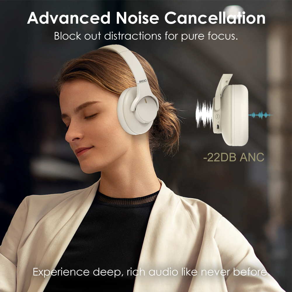 Bridio M10Pro Tai Nghe Bluetooth Không Dây Hỗ Trợ ANC Giảm Tiếng Ồn Hỗ Trợ Gọi Điện Thoại Bluetooth 5.4 | BigBuy360 - bigbuy360.vn