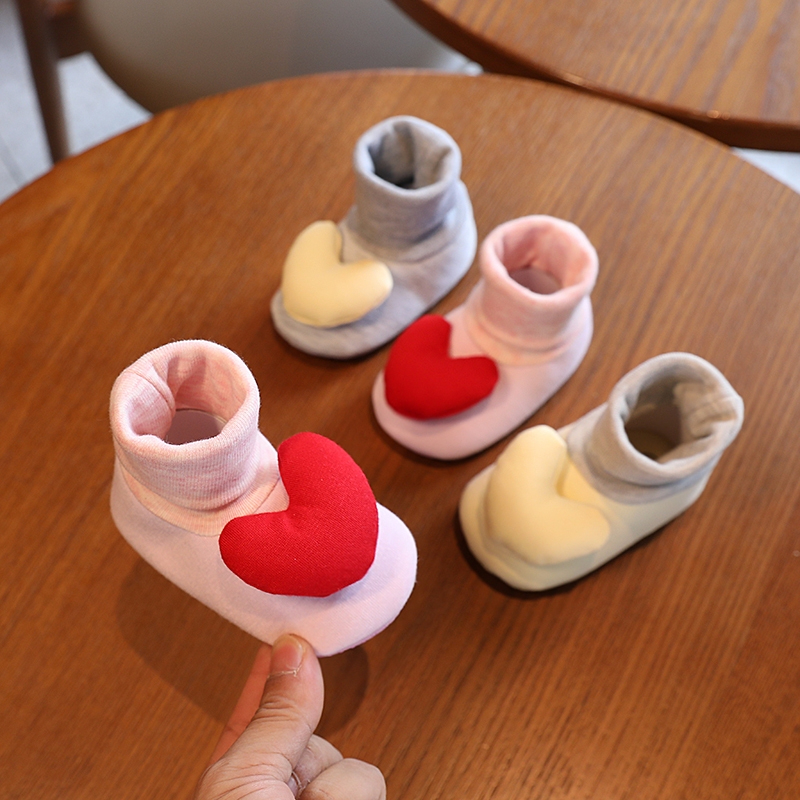 Giày và tất chăm sóc bé 0-18 tháng tuổi, giày và tất sang trọng mùa đông, tất đế mềm cho bé sơ sinh 