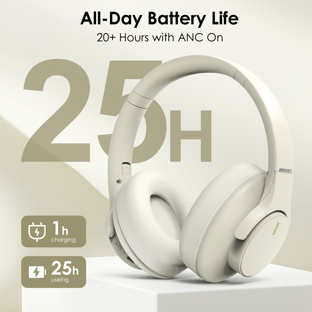 Bridio M10Pro Tai Nghe Bluetooth Không Dây Hỗ Trợ ANC Giảm Tiếng Ồn Hỗ Trợ Gọi Điện Thoại Bluetooth 5.4 | BigBuy360 - bigbuy360.vn